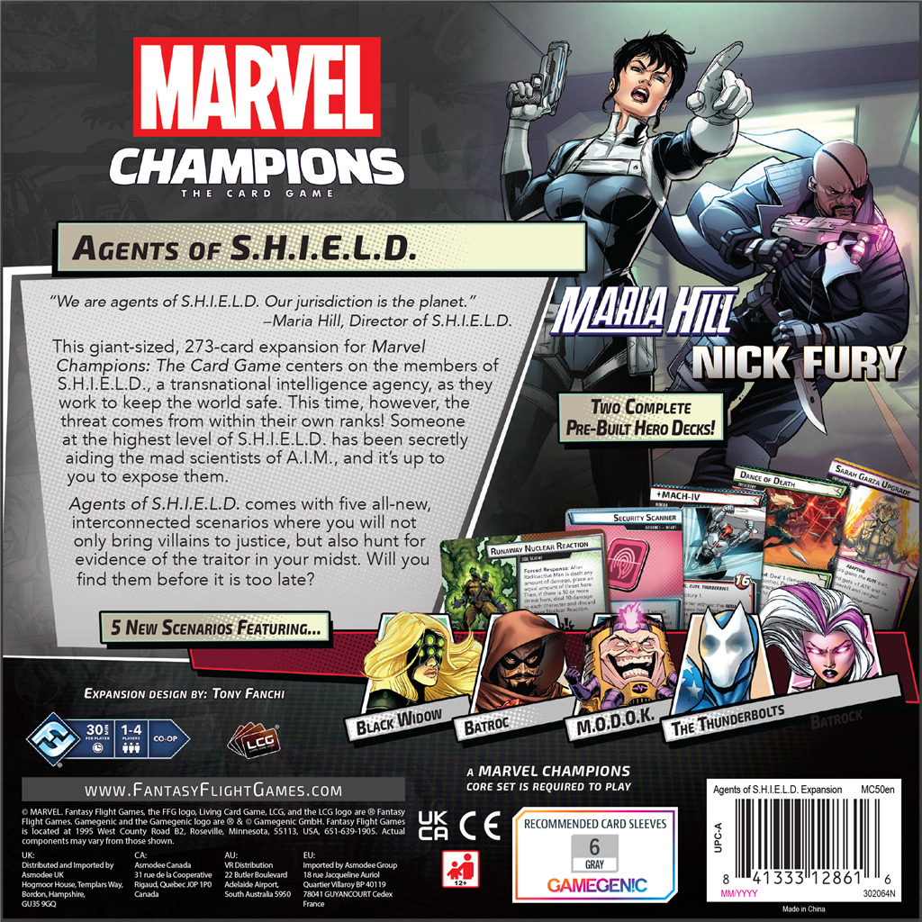 Fantasy Flight Games Marvel Champions: The Card Game – Agents of S.H.I.E.L.D. Obrázek