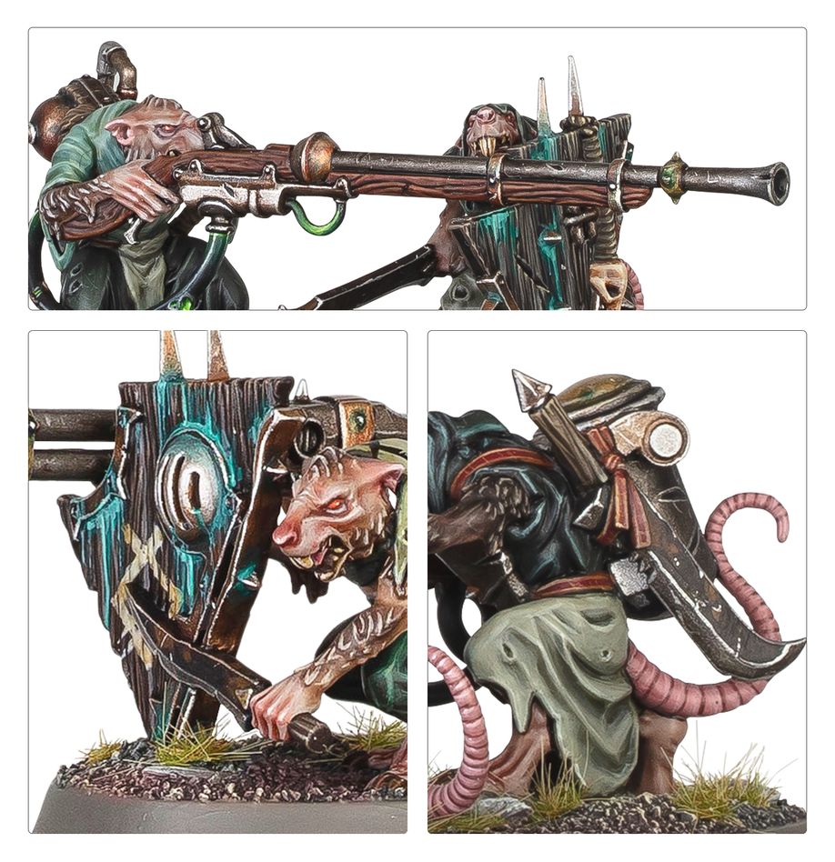 Games Workshop Age of Sigmar: Skaven: Warplock Jezzails - EN Obrázek