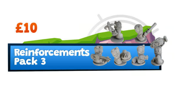 Mantic Games Worms - Reinforcements pack 3 Kickstarter edice Mayhem