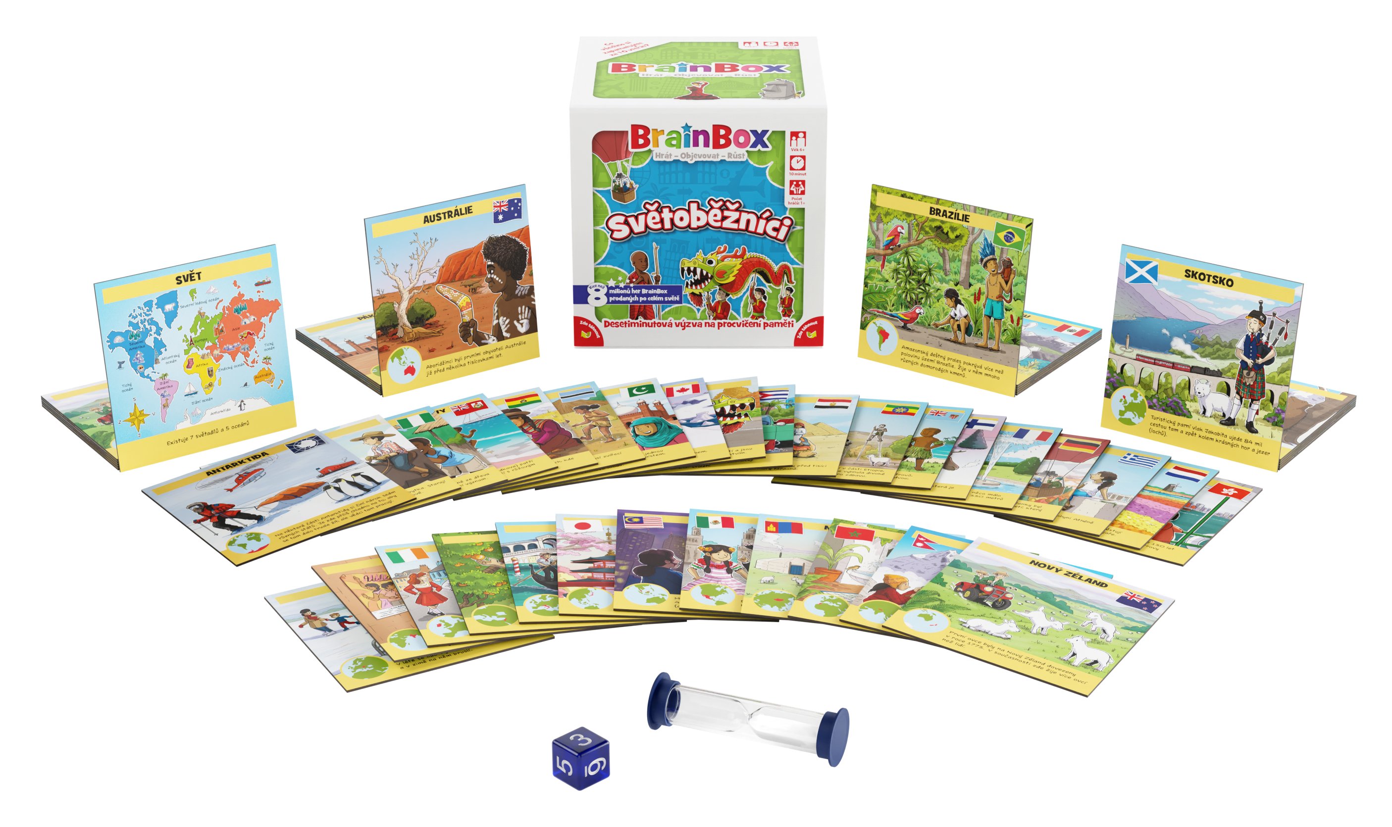 Asmodee Czech Republic BrainBox Světoběžníci - CZ Obrázek