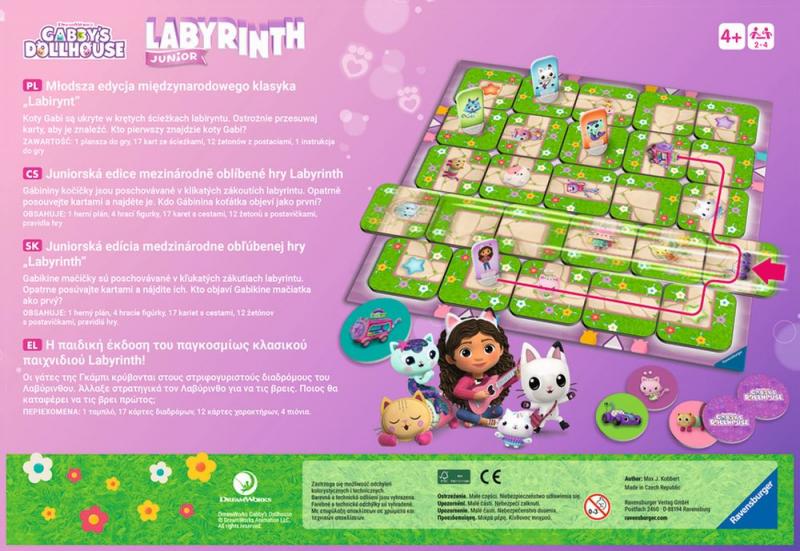Ravensburger Labyrinth Junior Gabby's Dollhouse Obrázek
