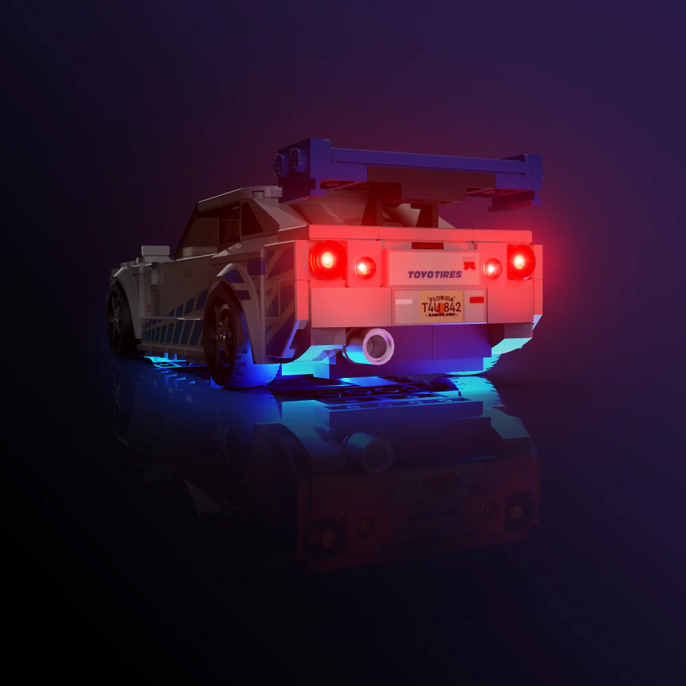 Light my Bricks Sada světel - LMB 2.0 LEGO Speed Champions 2 Fast 2 Furious Nissan Skyline GT-R (R34) 76917 Obrázek