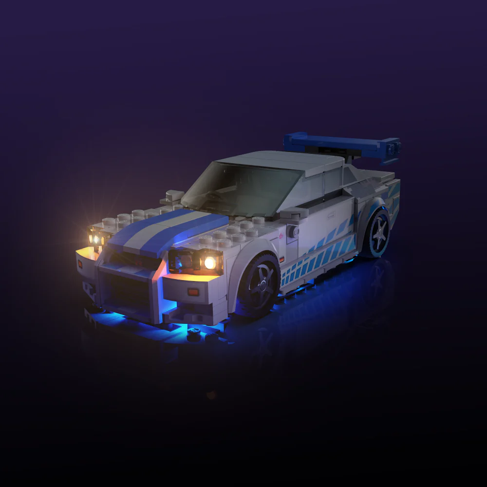 Light my Bricks Sada světel - LMB 2.0 LEGO Speed Champions 2 Fast 2 Furious Nissan Skyline GT-R (R34) 76917 Obrázek