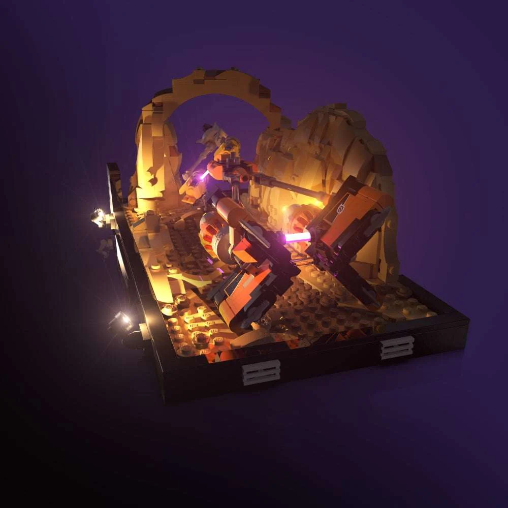 Light my Bricks Sada světel - LMB 2.0 LEGO Star Wars Mos Espa Podrace Diorama 75380 Obrázek