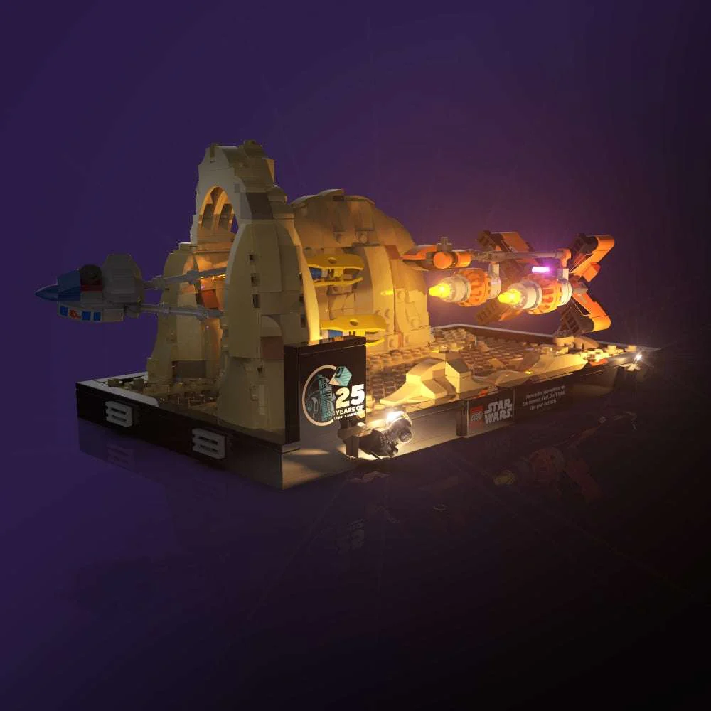 Light my Bricks Sada světel - LMB 2.0 LEGO Star Wars Mos Espa Podrace Diorama 75380 Obrázek