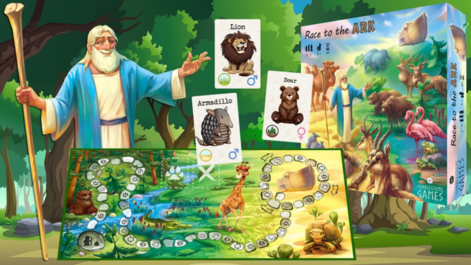 Cobblestone Games Race to the Ark - EN Obrázek