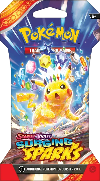 Nintendo Pokémon TCG: SV08 Surging Sparks - 1 Blister Booster Obrázek