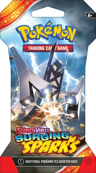 Nintendo Pokémon TCG: SV08 Surging Sparks - 1 Blister Booster
