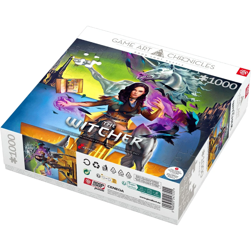 Good Loot GLO Game Art Chronicles: The Witcher - Yennefer Salvadore Dali Puzzles 1000 Obrázek