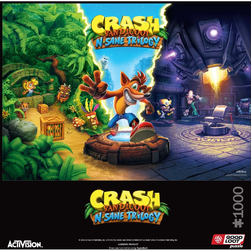 Good Loot GLO Gaming Puzzle: Crash Bandicoot N. Sane Trilogy Puzzles 1000 Obrázek