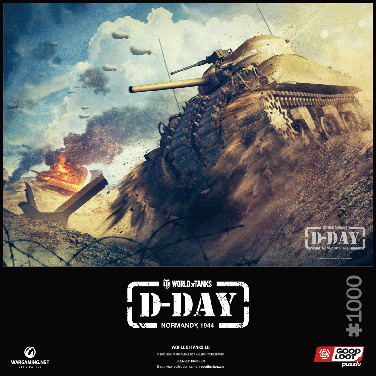 Good Loot GLO Gaming Puzzle: World of Tanks D-Day Puzzle 1000 Obrázek