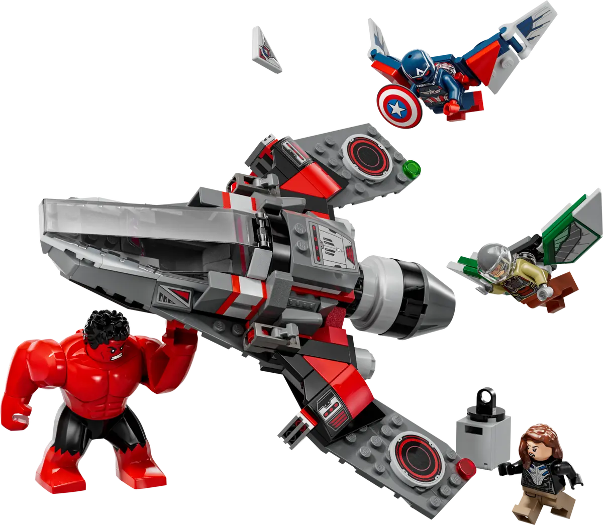 LEGO LEGO® Marvel Souboj: Kapitán Amerika vs. Red Hulk 76292 Obrázek