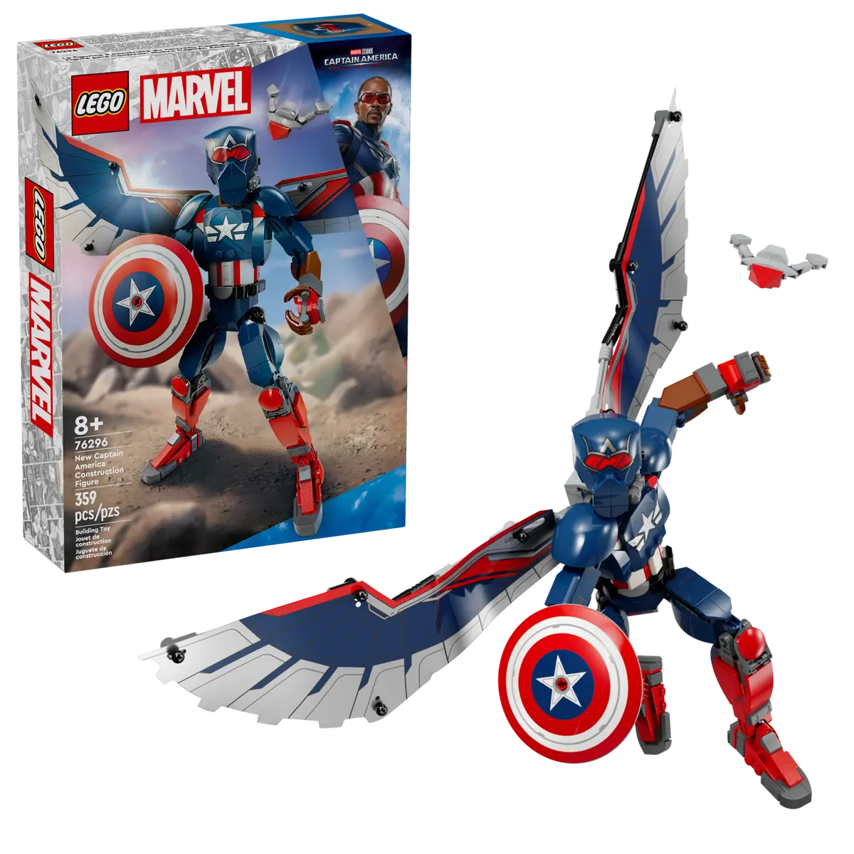 LEGO LEGO® Marvel Sestavitelná figurka: Nový Kapitán Amerika 76296 Obrázek