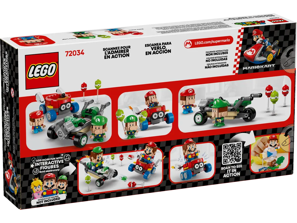 LEGO LEGO®  Super Mario™ Mario Kart™ – Baby Mario vs. Baby Luigi 72034 Obrázek