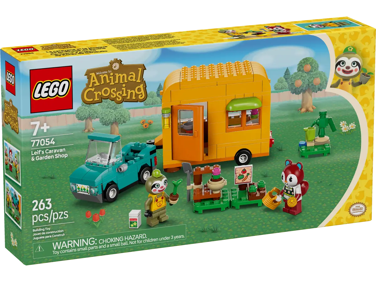LEGO LEGO® Animal Crossing™ Leif, karavan a zahradnictví 77054