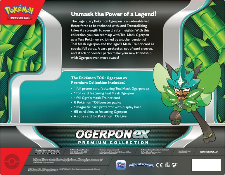 Nintendo Pokémon TCG: Ogerpon ex Premium Collection Obrázek
