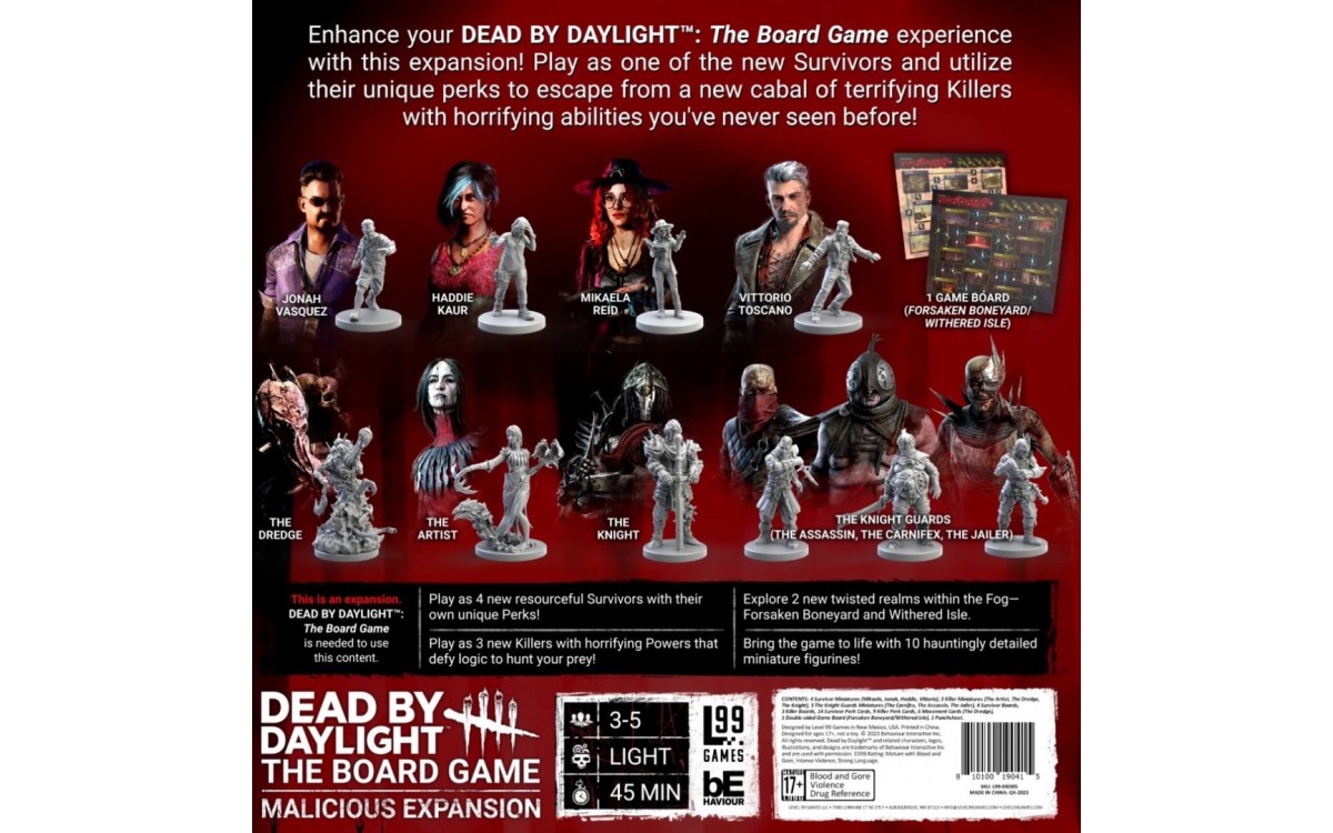 Level 99 Dead By Daylight: The Board Game – Malicious Expansion - EN Obrázek