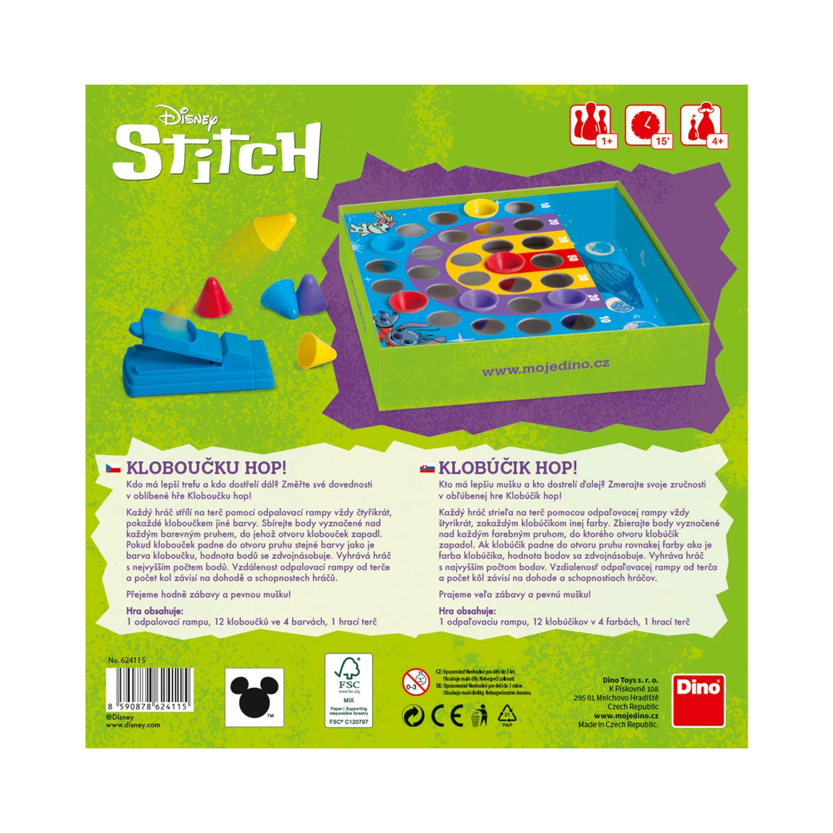 Dino Kloboučku hop – Stitch Obrázek