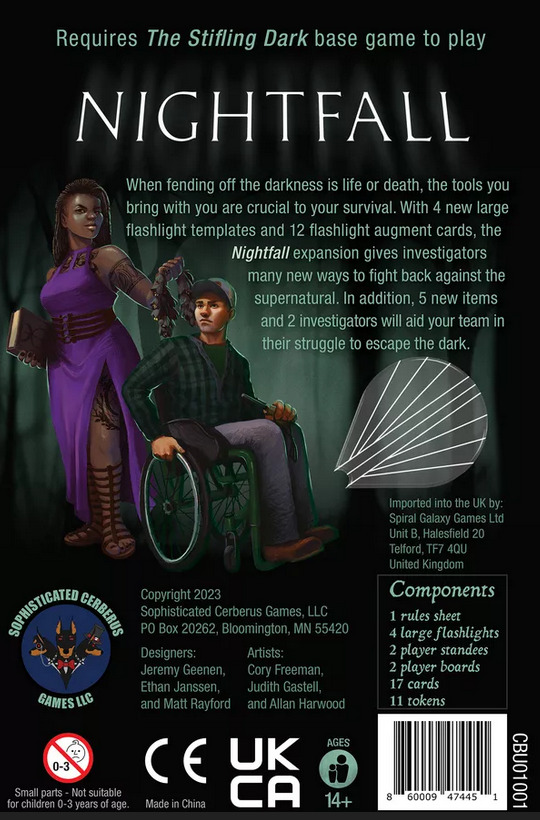 Sophisticated Cerberus Games The Stifling Dark: Nightfall - EN Obrázek