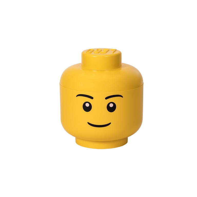 LEGO Storage Poškozený obal - LEGO úložná hlava (velikost L) - chlapec