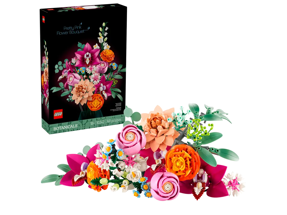 LEGO LEGO® Botanicals Krásná kytice růžových květin 10342 Obrázek