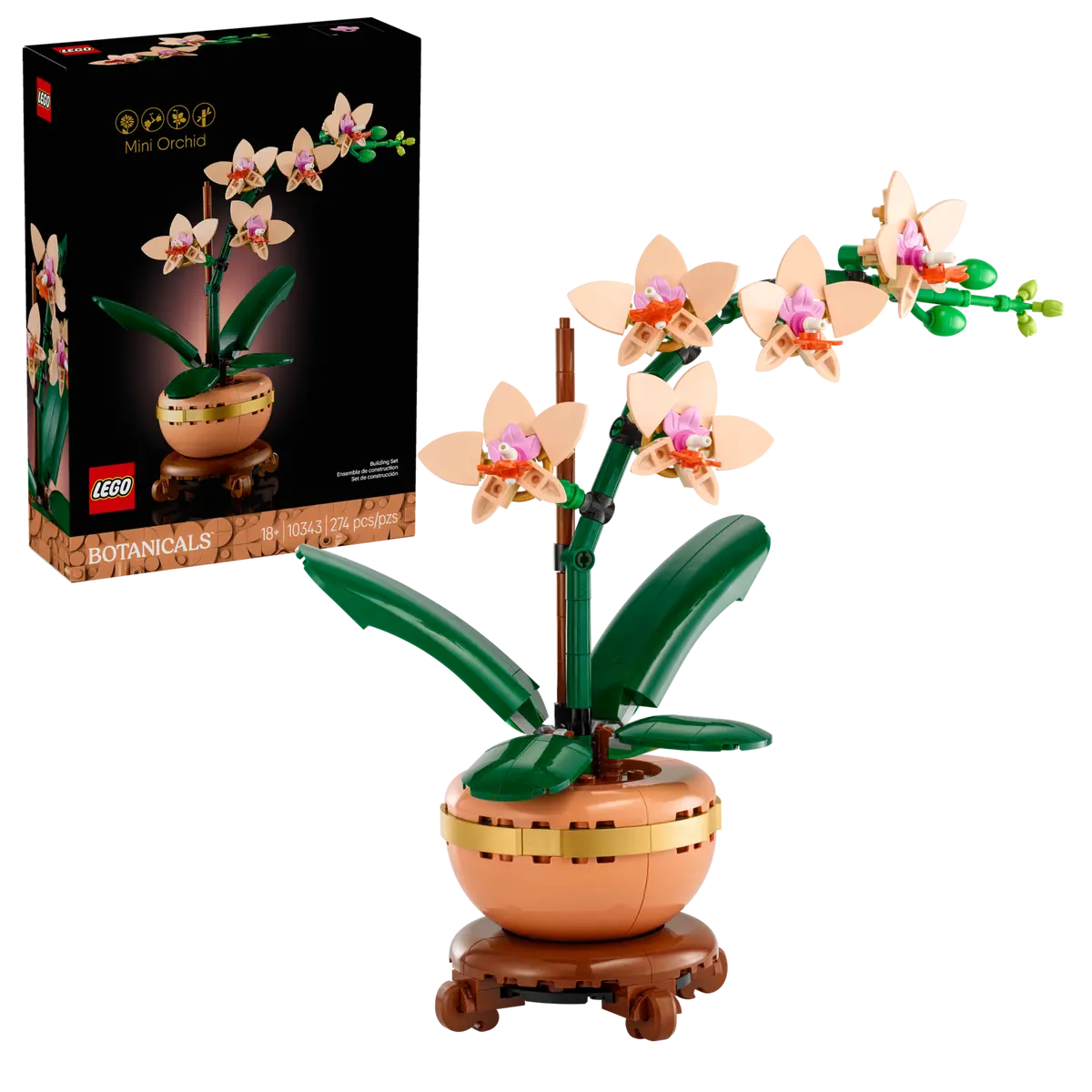 LEGO LEGO® Botanicals Miniaturní orchidej 10343 Obrázek