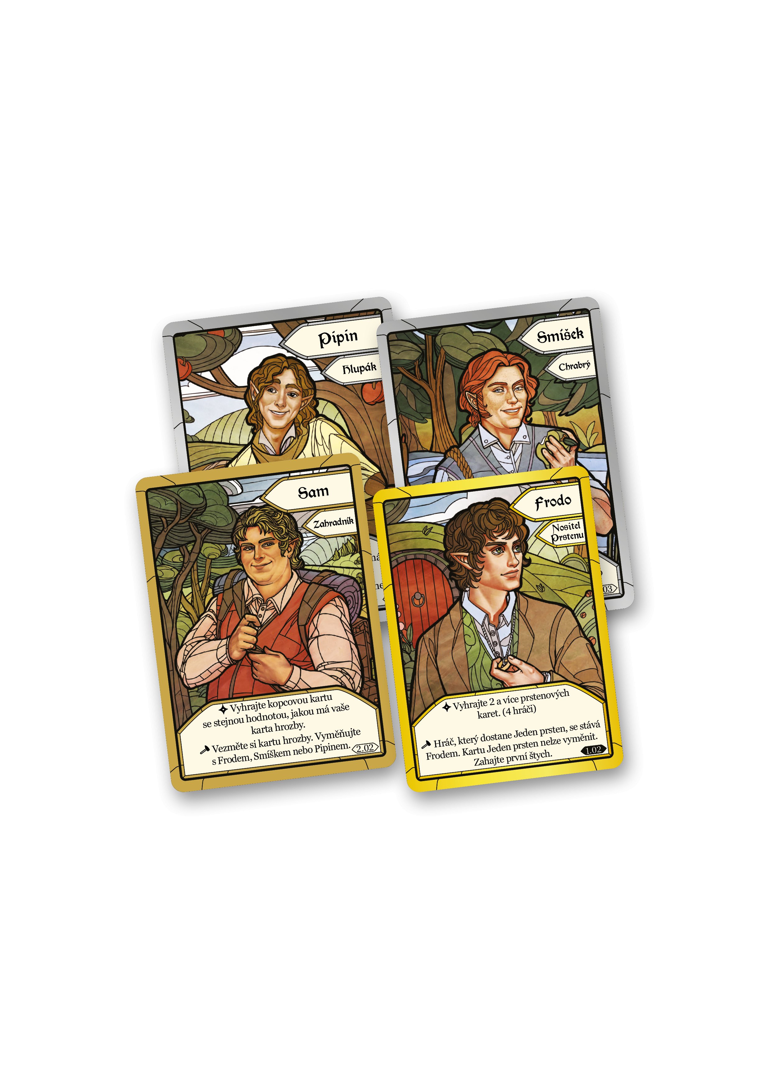 Asmodee Czech Republic Pán prstenů: Společenstvo prstenu – Štychová karetní hra + promo kapitola Dary Galadriel Obrázek