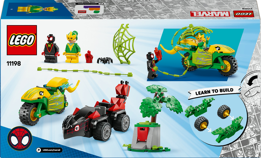 LEGO LEGO® Marvel Spin, Electro a honička s dinosauřím vozidlem 11198 Obrázek