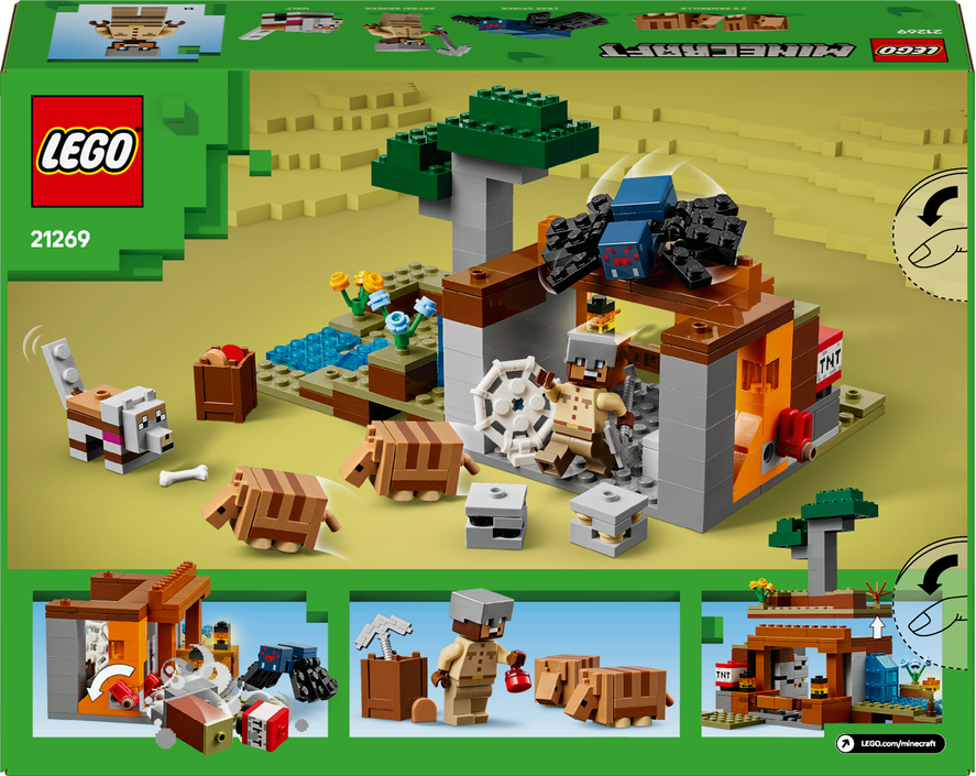 LEGO LEGO® Minecraft® Výprava do dolu a pásovec 21269 Obrázek