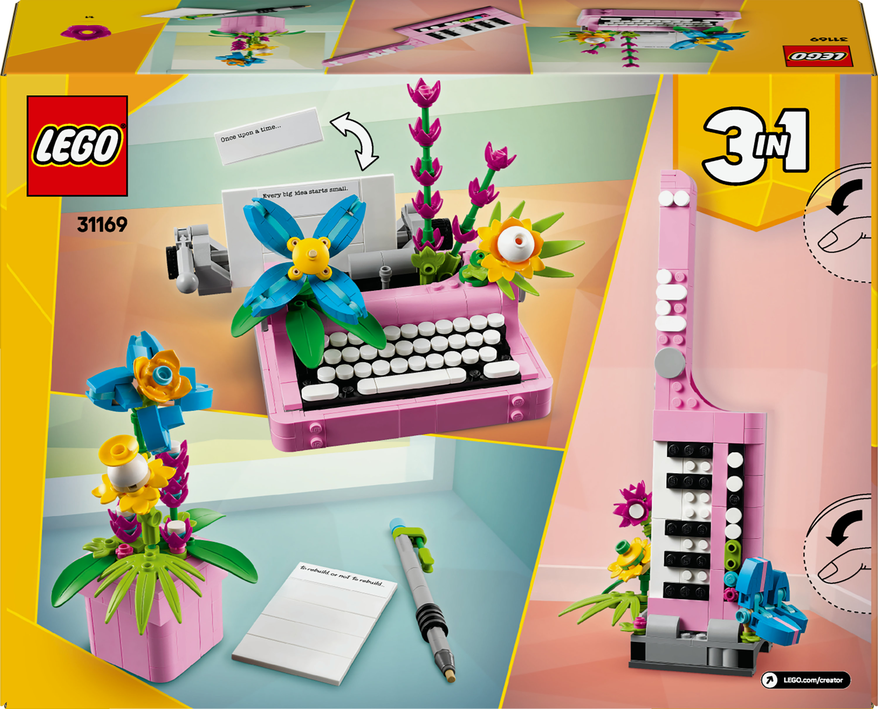 LEGO LEGO® Creator 3v1 Psací stroj s květinami 31169 Obrázek
