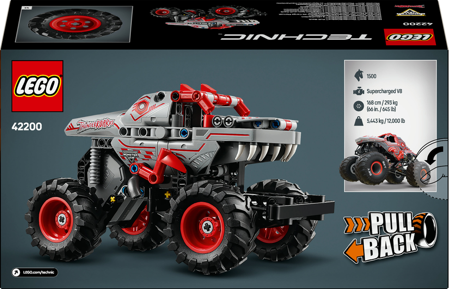 LEGO LEGO® Technic Monster Jam™ ThunderROARus™ s natahovacím motorem 42200 Obrázek