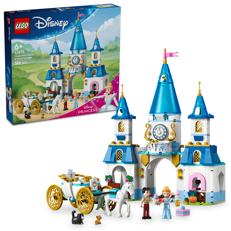 LEGO LEGO® Disney Popelčin zámek a kočár s koňmi 43275 Obrázek