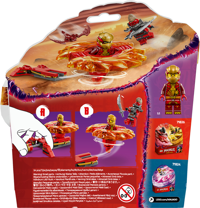 LEGO LEGO® NINJAGO® Kaiův dračí Spinjitzu spinner 71823 Obrázek