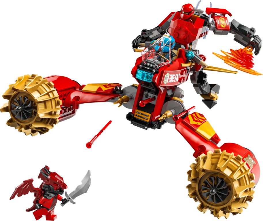 LEGO LEGO® NINJAGO® Kaiův bouřný jezdec a robot 71830 Obrázek