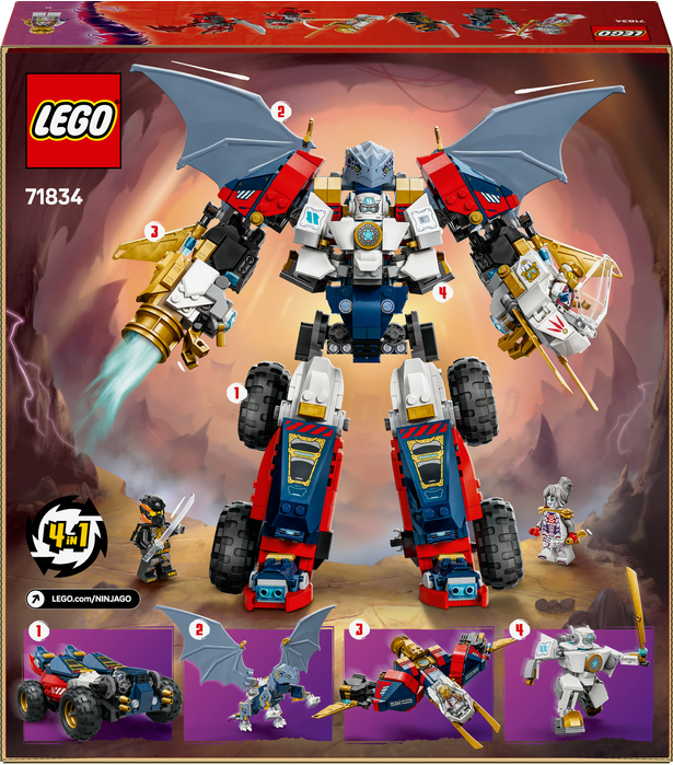 LEGO LEGO® NINJAGO® Zaneův ultrakombo robot 71834 Obrázek