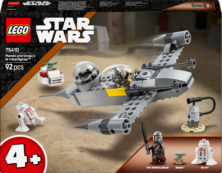 LEGO LEGO® Star Wars™ Mando, Grogu a stíhačka N-1 Starfighter™ 75410
