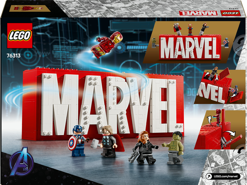 LEGO LEGO® Marvel Logo MARVEL a minifigurky 76313 Obrázek