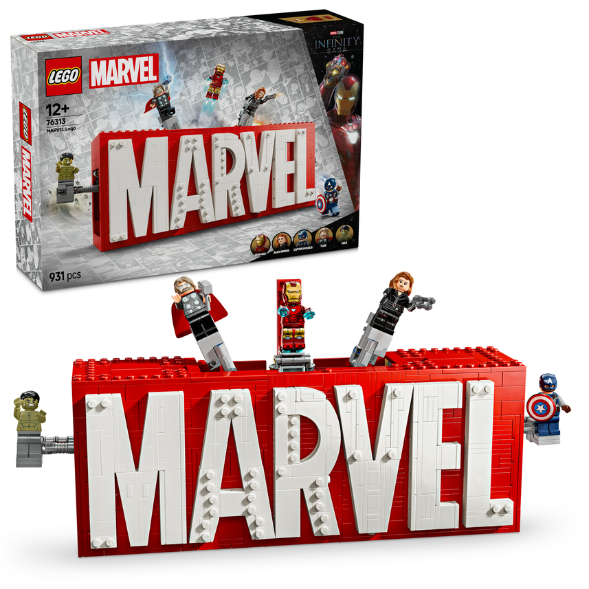 LEGO LEGO® Marvel Logo MARVEL a minifigurky 76313 Obrázek