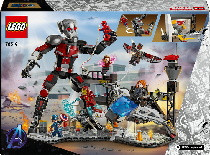 LEGO LEGO® Marvel Akční bitva – Captain America: Občanská válka 76314 Obrázek