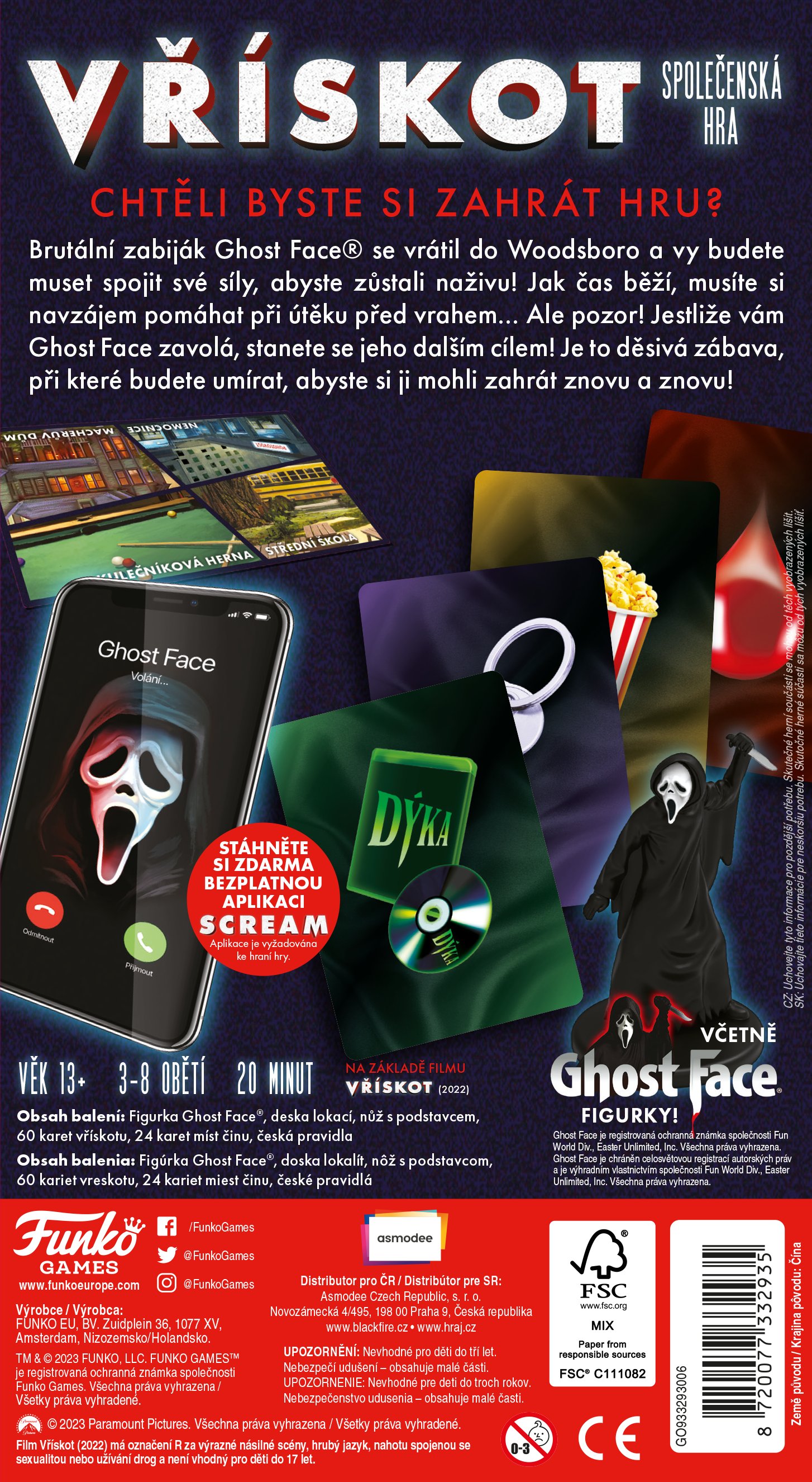 Asmodee Czech Republic Vřískot: Společenská hra Obrázek