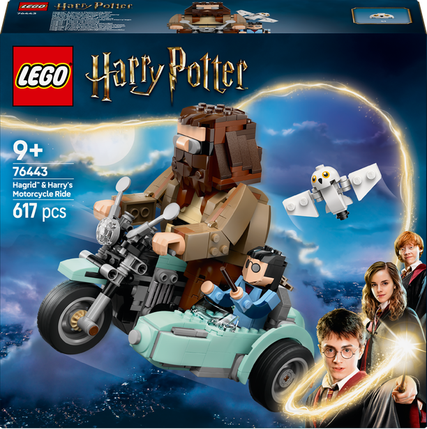 LEGO Poškozené - LEGO® Harry Potter™ Hagrid™ a Harry na motorce 76443