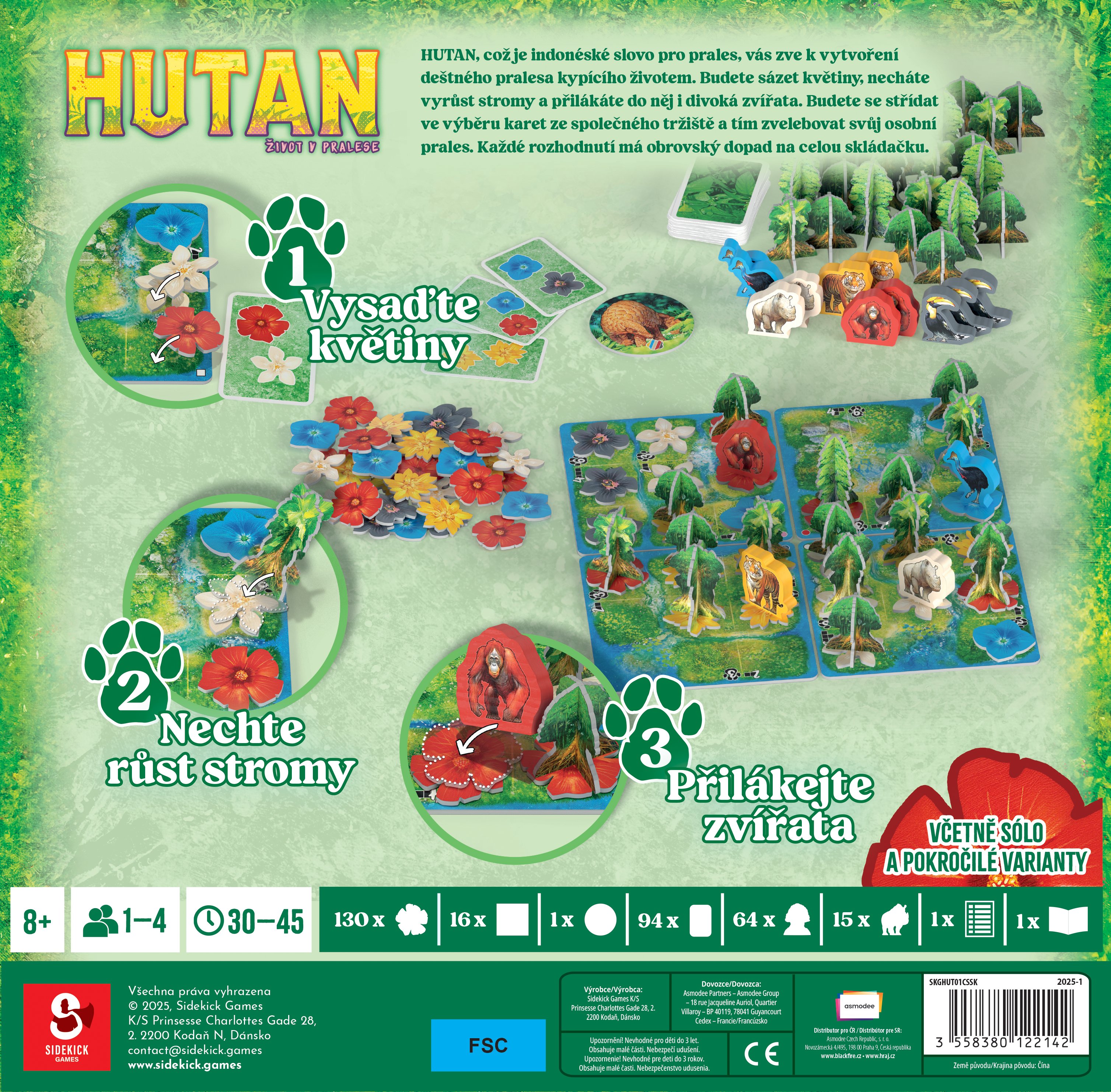Asmodee Czech Republic Hutan: Život v pralese Obrázek