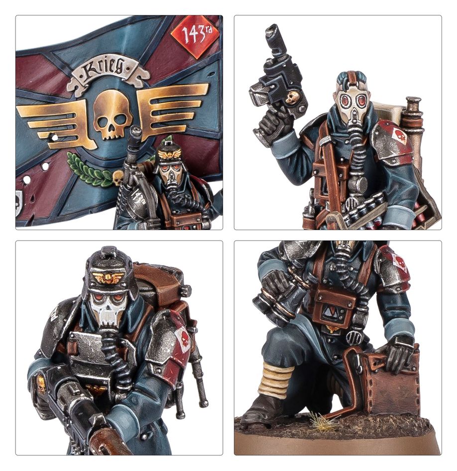 Games Workshop Astra Militarum: Krieg Command Squad Obrázek