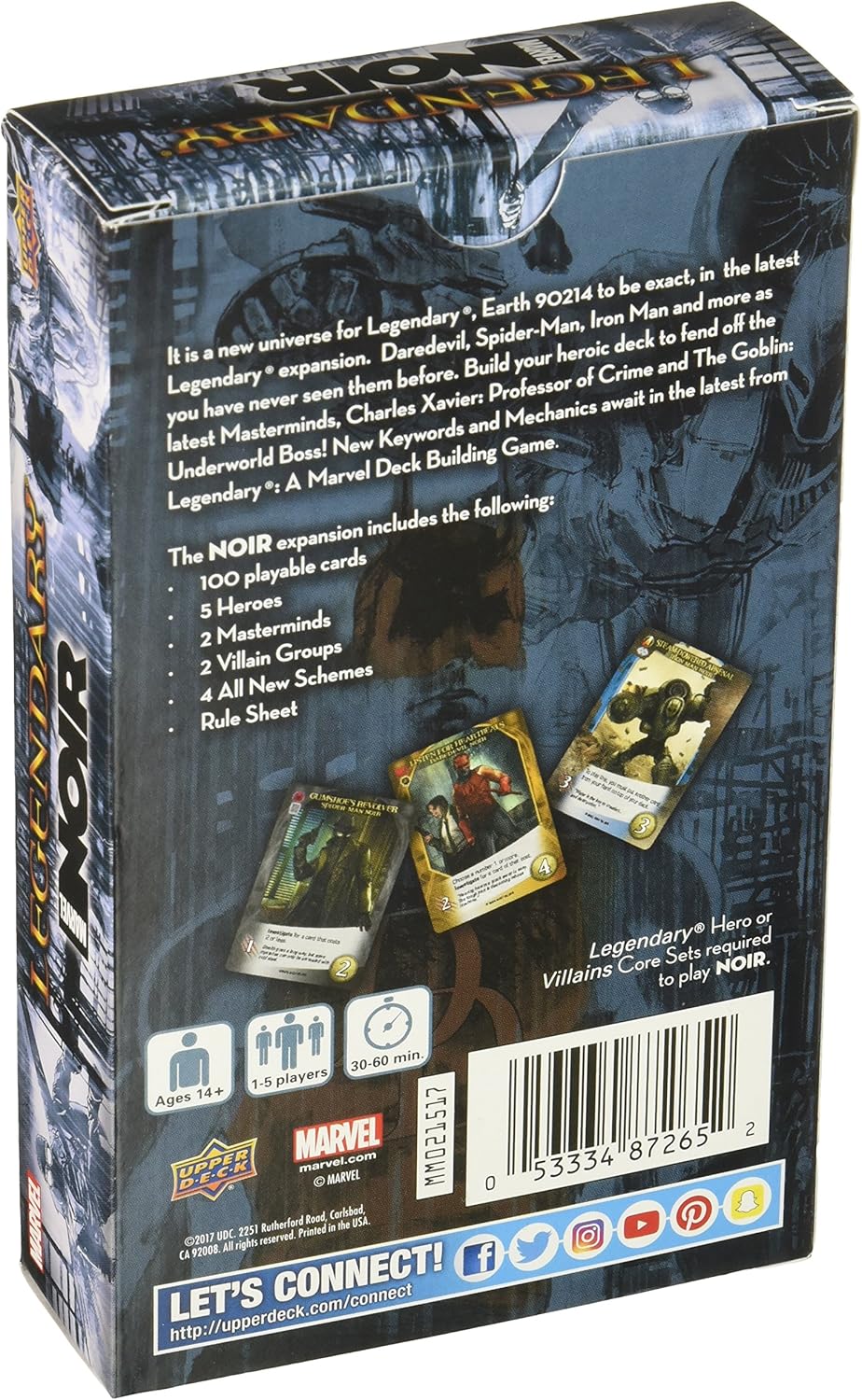 Upper Deck Legendary: A Marvel Deck Building Game – Marvel Noir Obrázek
