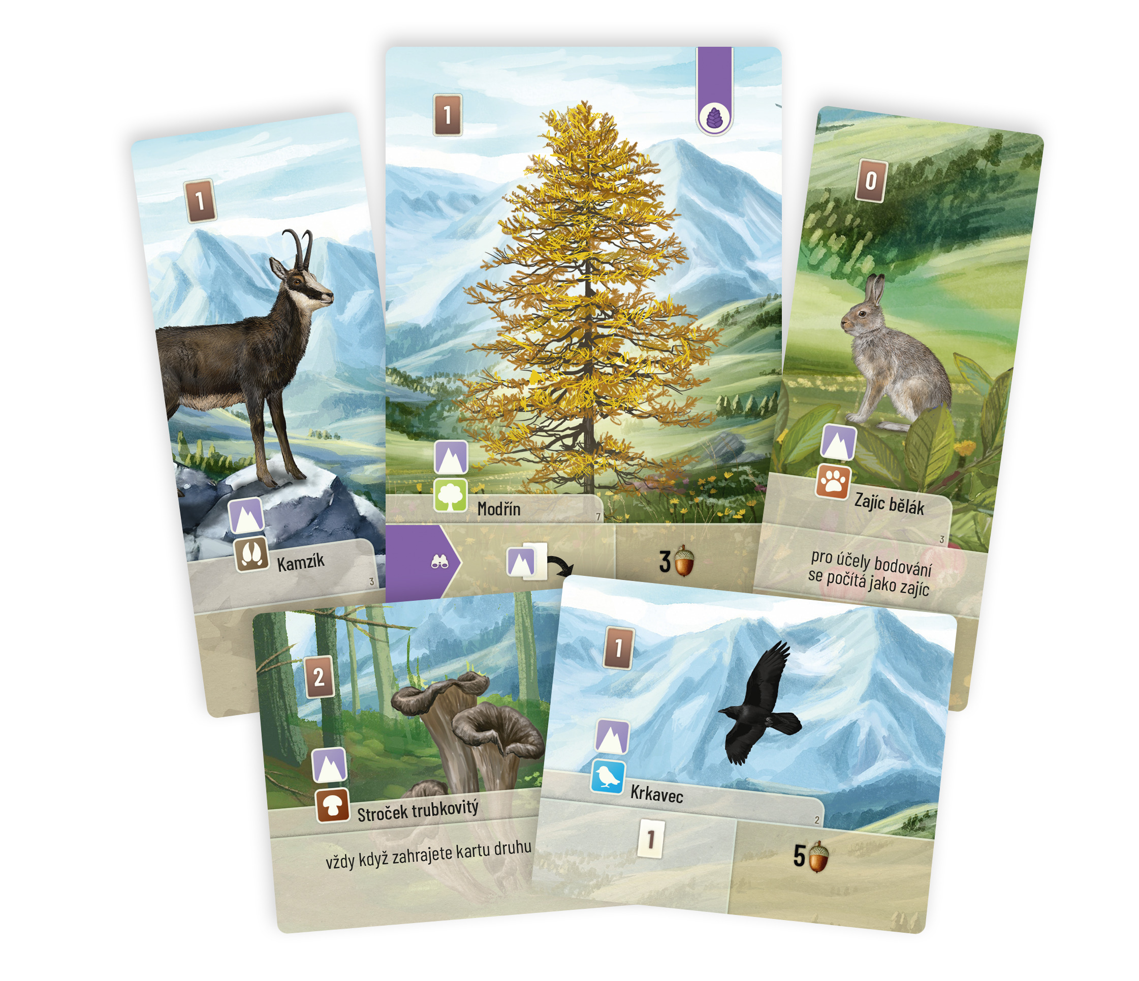 Asmodee Czech Republic Smíšený les: Alpy Obrázek