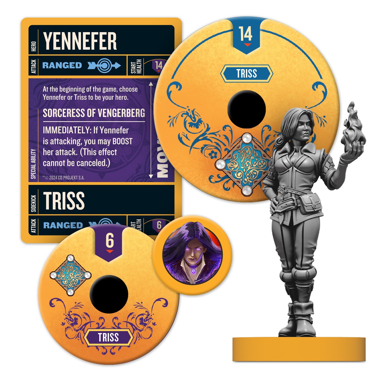 Restoration Games Unmatched: The Witcher – Realms Fall Obrázek