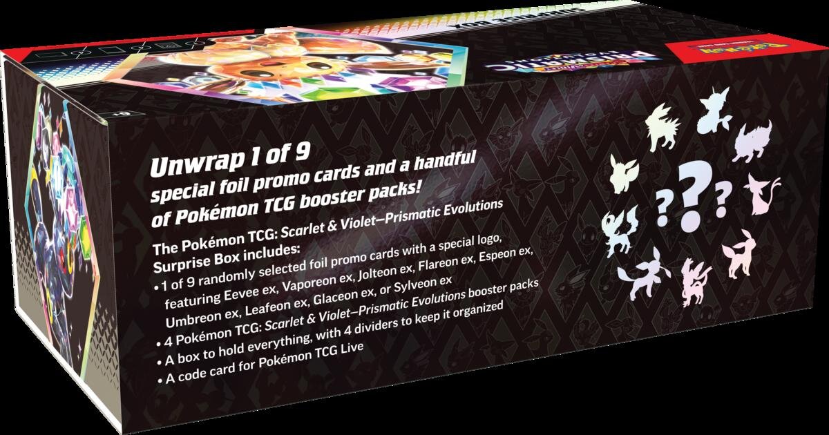 Nintendo Pokémon TCG: SV8.5 - Prismatic Evolutions - Surprise Box Obrázek