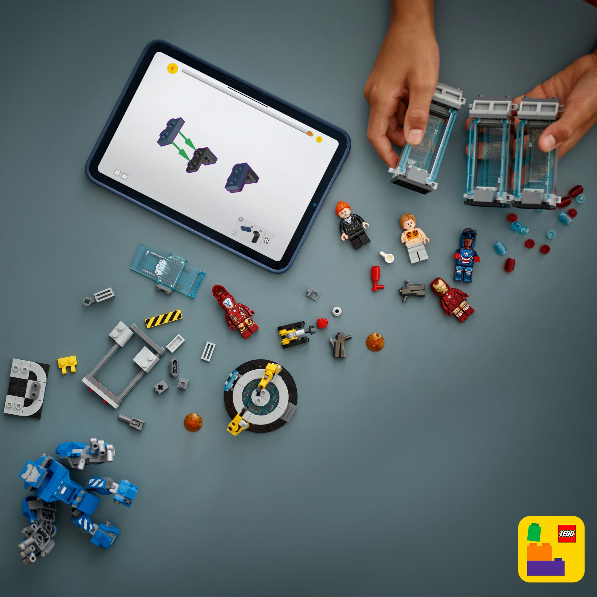 LEGO LEGO® Marvel Iron Man a jeho laboratoř: Síň brnění 76315 Obrázek