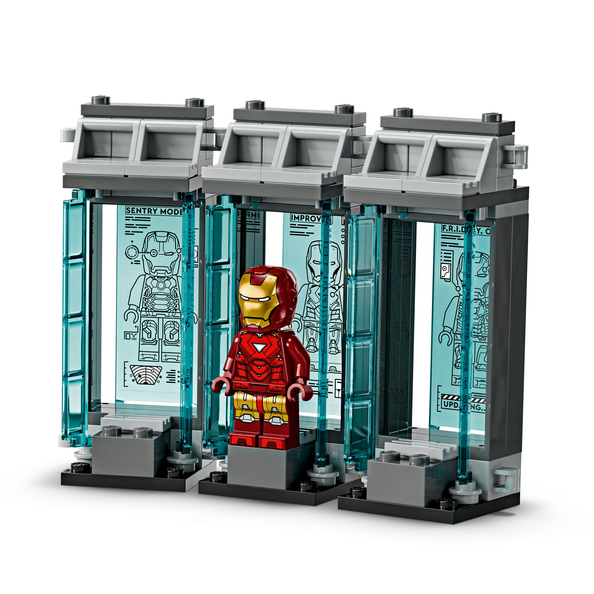 LEGO LEGO® Marvel Iron Man a jeho laboratoř: Síň brnění 76315 Obrázek