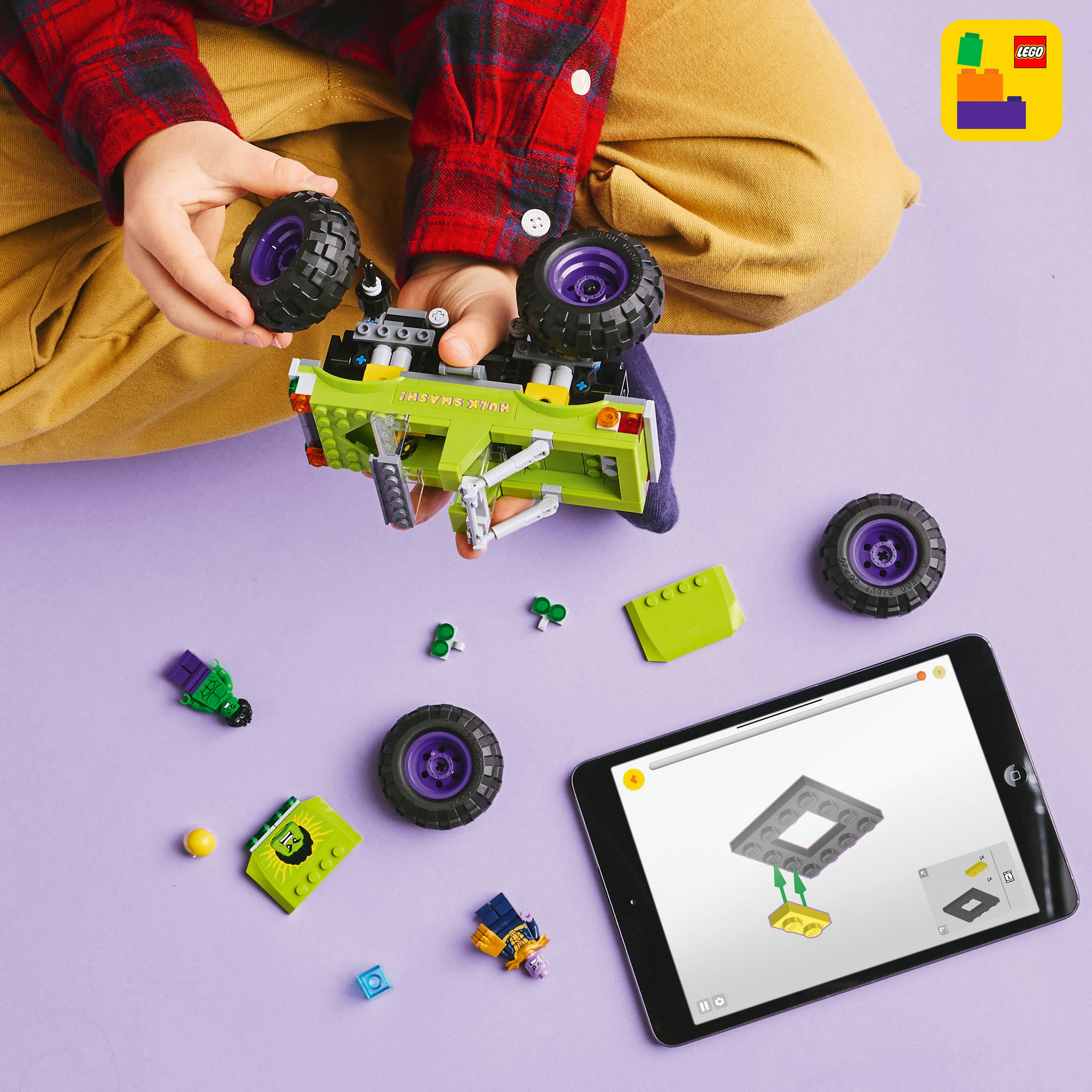 LEGO LEGO® Marvel Hulkův truck vs. Thanos 76312 Obrázek